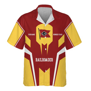 Railspirit Personalized Lehigh Valley Railroad Hawaiian Shirt Custom Year Railroader Shirt Gift Idea For Train Lover