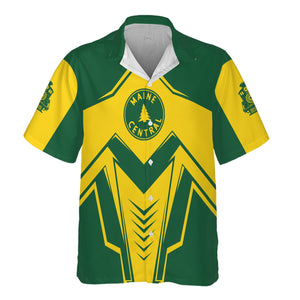 Railspirit Personalized Maine Central Railroad Hawaiian Shirt Railway Trainspotter Style Shirt Gift Idea For Foamers