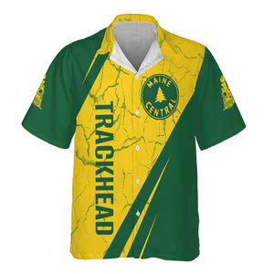 Railspirit Personalized Maine Central Railroad Hawaiian Shirt Crackle Texture Style Shirt For Trackhead