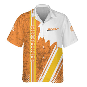 Railspirit Personalized BNSF Railway Hawaiian Shirt All Over Printed Unisex Shirt