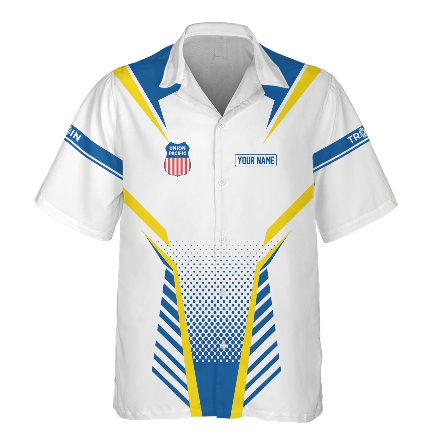 Railspirit Personalized Union Pacific Railroad Hawaiian Shirt Unisex Big Boy Train Shirt All Over Print