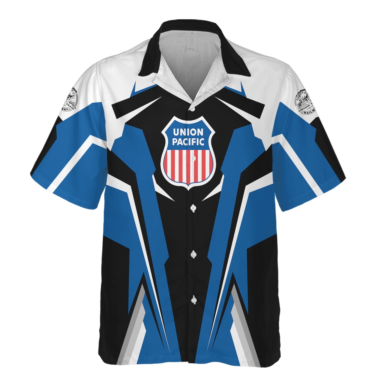 Railspirit Personalized Union Pacific Railroad Hawaiian Shirt Big BoyStrong Line Style Train Unisex Shirt All Over Print