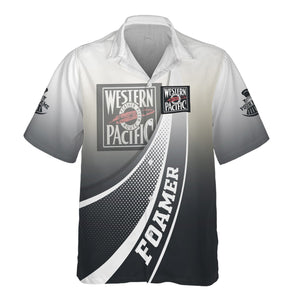 Railspirit Personalized Western Pacific Railroad Hawaiian Shirt Railway-Themed Style Shirt Gift Idea For Trainspotter