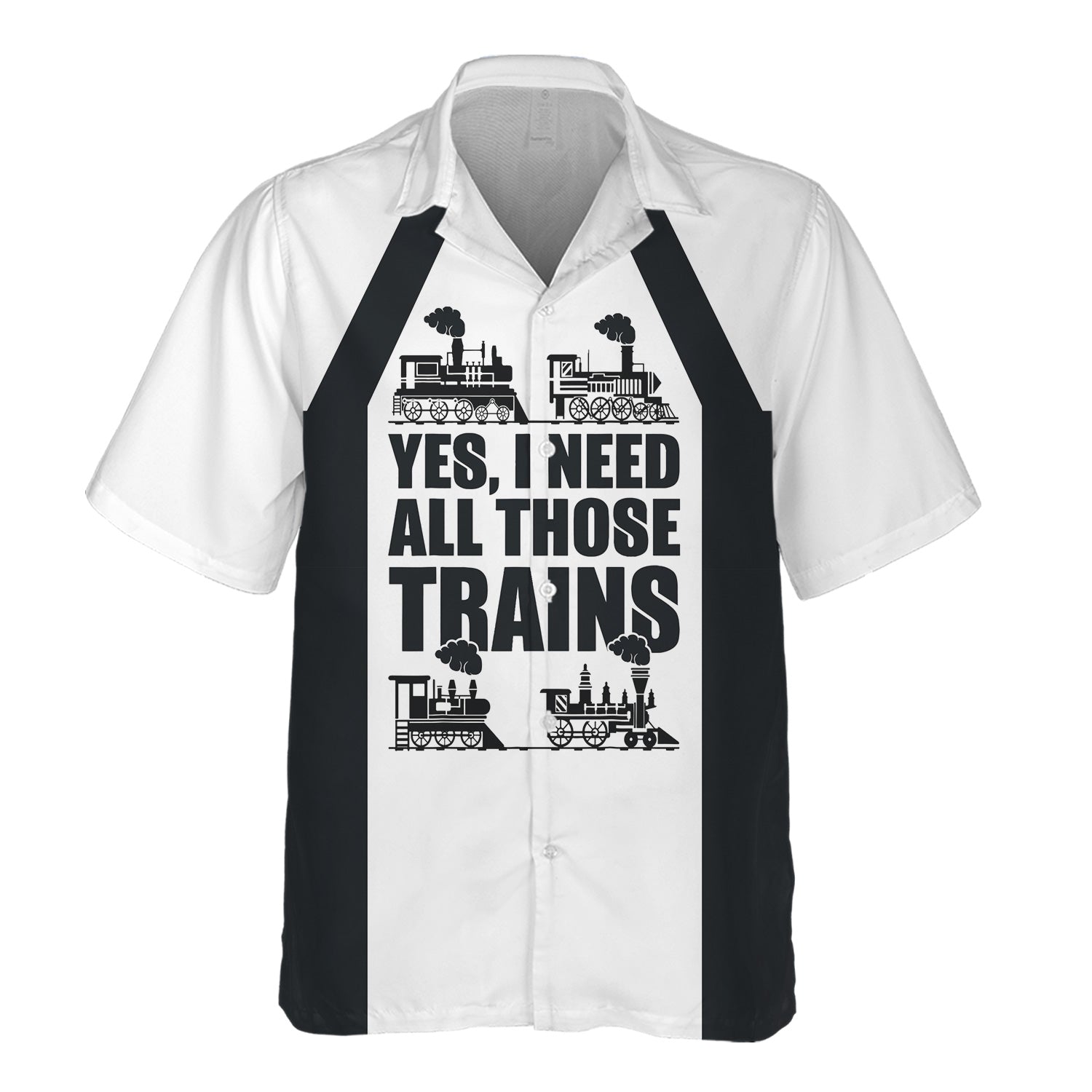 Railspirit Custom Name Western Pacific Railroad Hawaiian Shirt Yes I Need All Those Train Printed Shirt