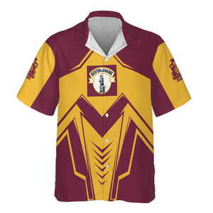 Railspirit Personalized Boston and Maine Railroad Hawaiian Shirt Railway Trainspotter Style Shirt Gift Idea For Foamers