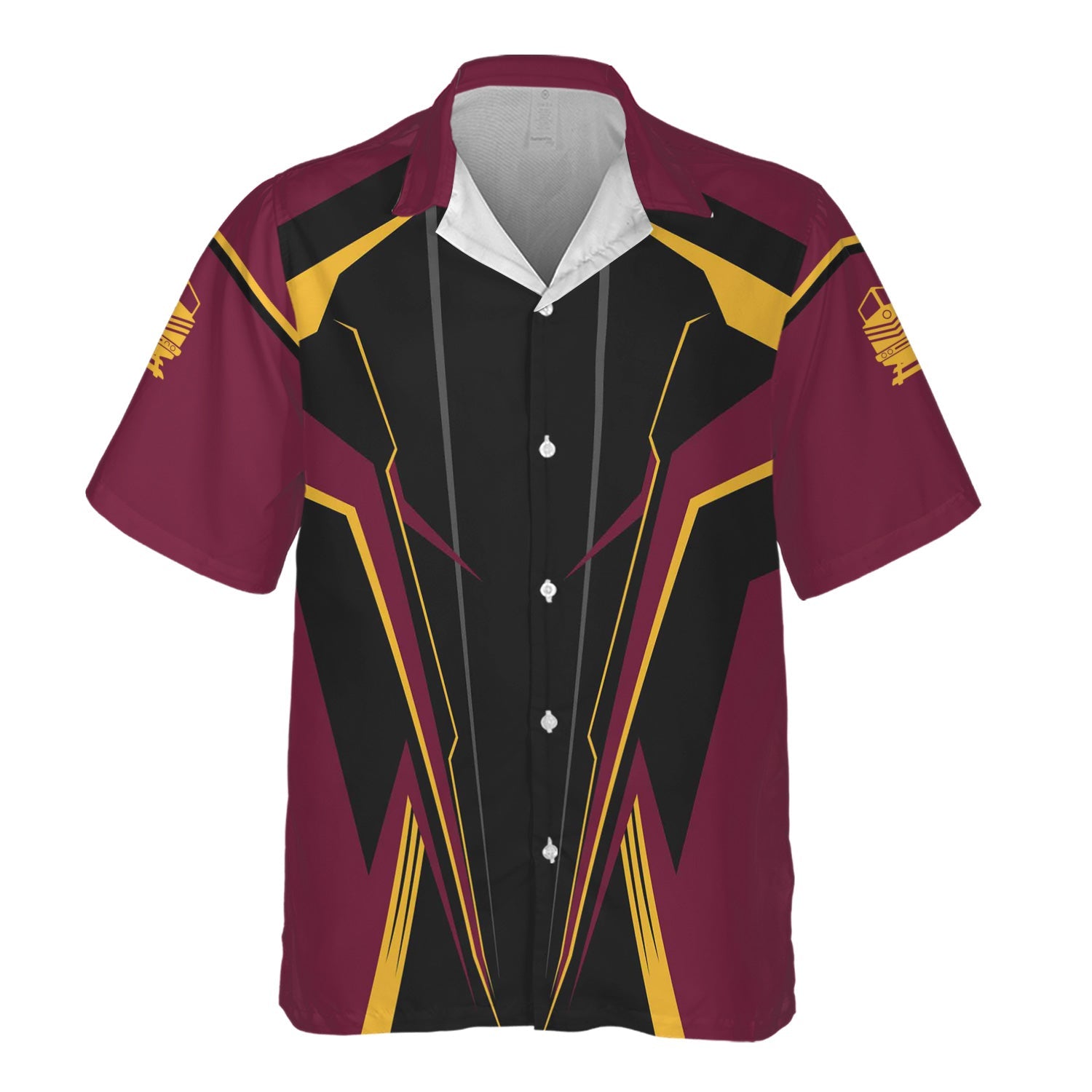 Railspirit Personalized Boston and Maine Railroad Hawaiian Shirt Lightning-Edge Design Train Shirt For Railroad Lovers