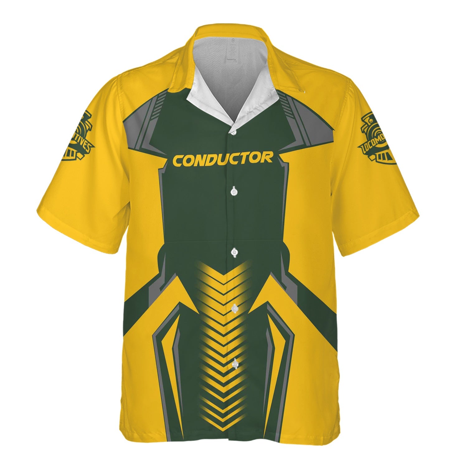 Railspirit Personalized New York, New Haven and Hartford Railroad Hawaiian Shirt Standout Style with Custom Position New Haven Railroad Train Shirt