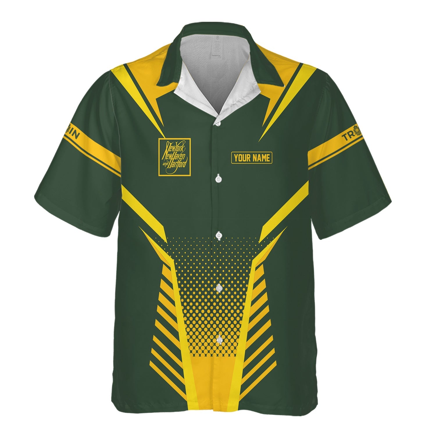 Railspirit Personalized New York, New Haven and Hartford Railroad Hawaiian Shirt Unisex New Haven Railroad Train Shirt All Over Print