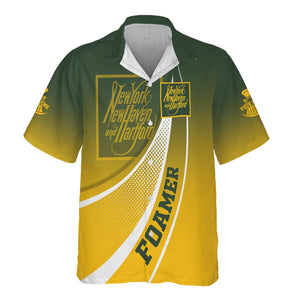 Railspirit Personalized New York, New Haven and Hartford Railroad Hawaiian Shirt Railway-Themed Style New Haven Railroad Shirt Gift For Trainspotter