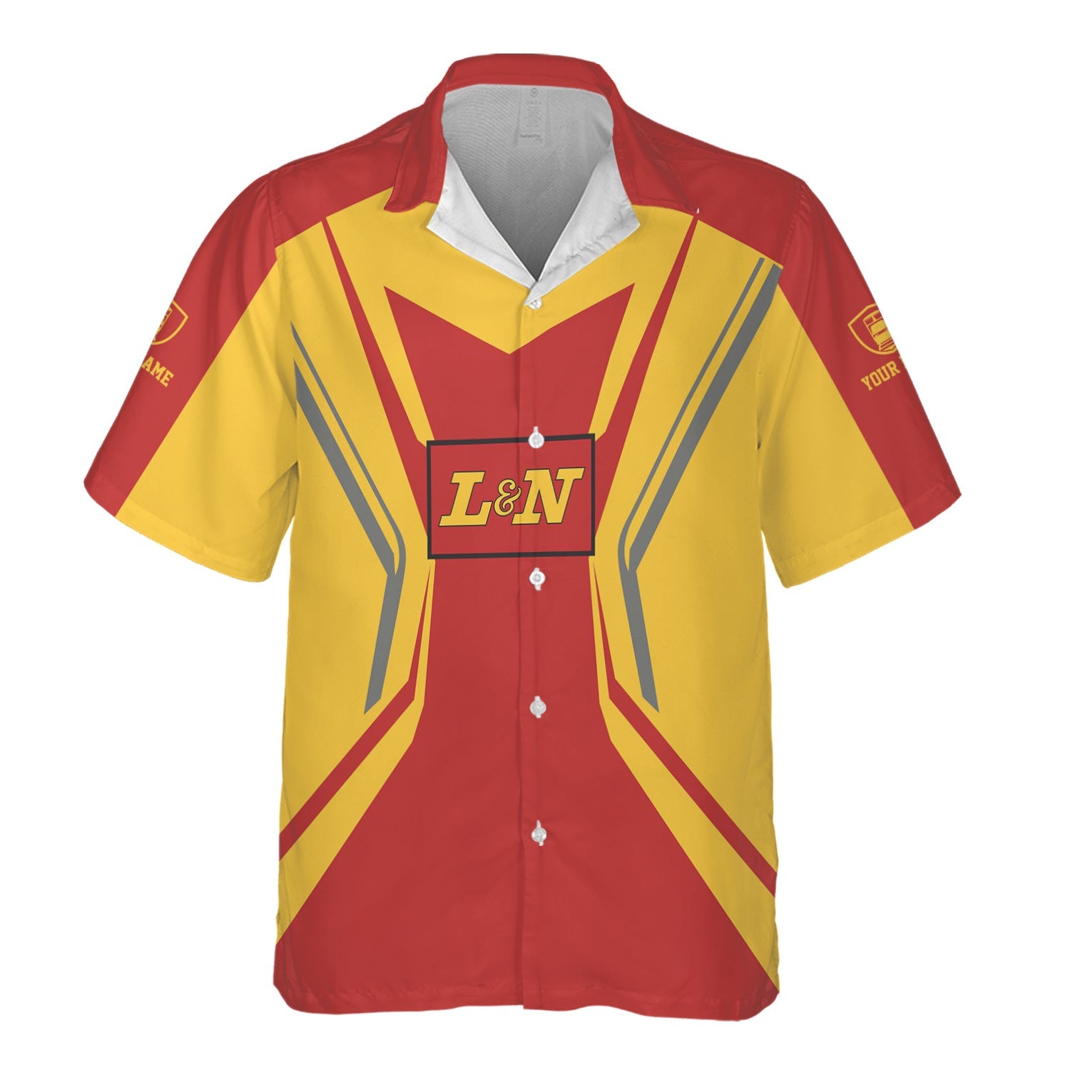 Railspirit Personalized Louisville and Nashville Railroad Hawaiian Shirt Unique Style with Custom Job L&N Train Shirt