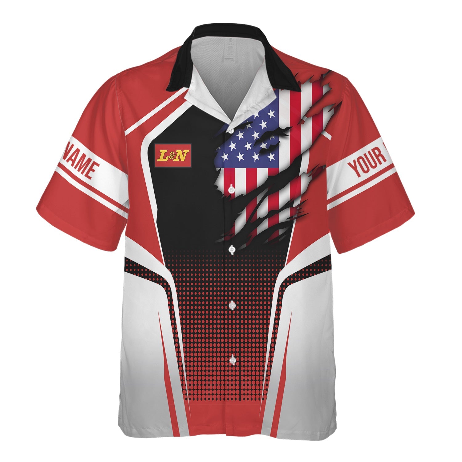 Railspirit Personalized Louisville and Nashville Railroad Hawaiian Shirt American Eagle Vintage Train L&N Shirt