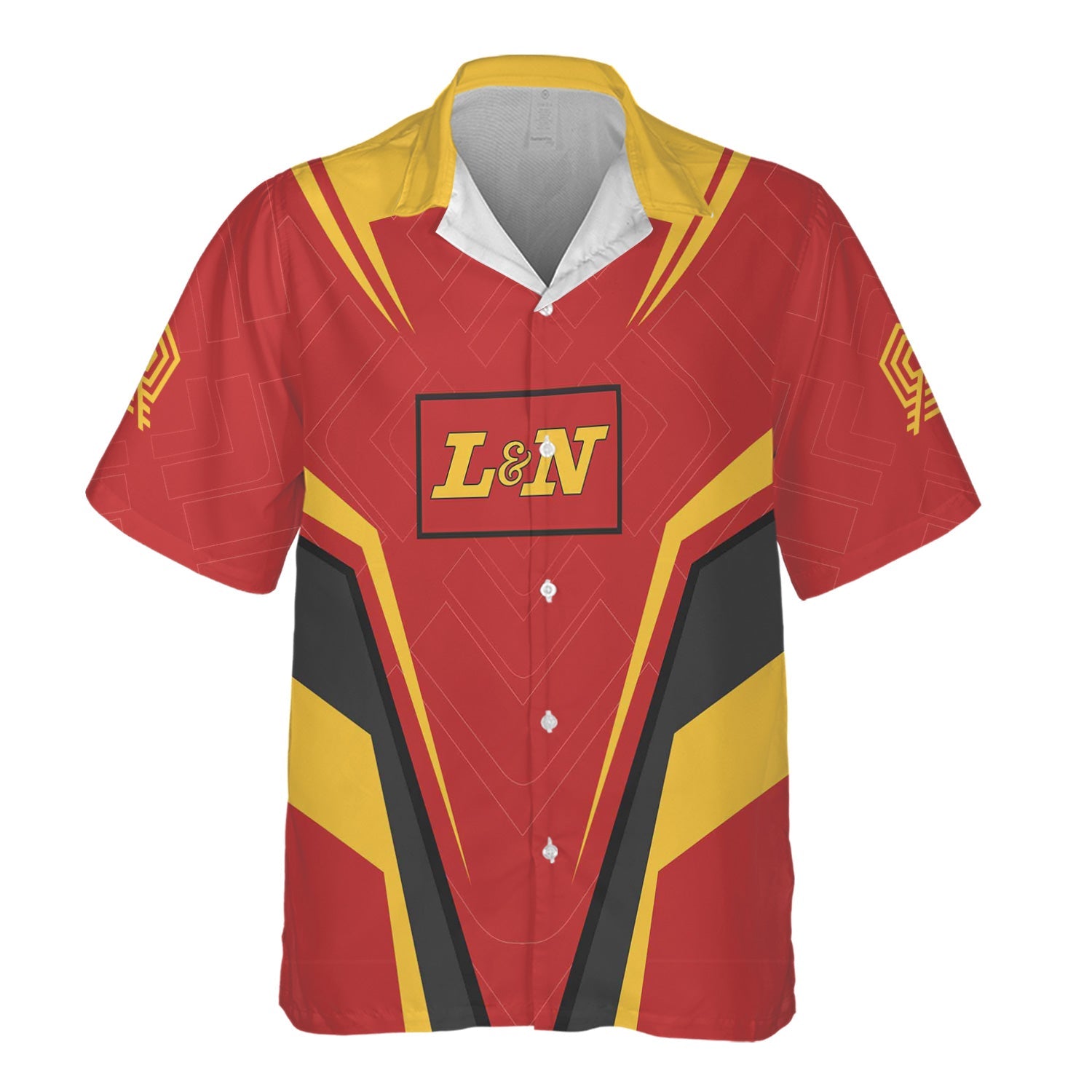 Railspirit Personalized Louisville and Nashville Railroad Hawaiian Shirt Railway Inspired Apparel L&N Train Shirt For Train Lovers