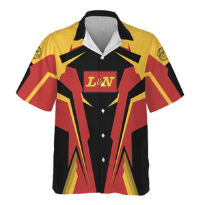 Railspirit Personalized Louisville and Nashville Railroad Hawaiian Shirt L&NStrong Line Style Train Unisex Shirt All Over Print