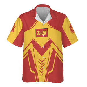 Railspirit Personalized Louisville and Nashville Railroad Hawaiian Shirt Railway Trainspotter Style L&N Shirt Gift Idea For Foamers