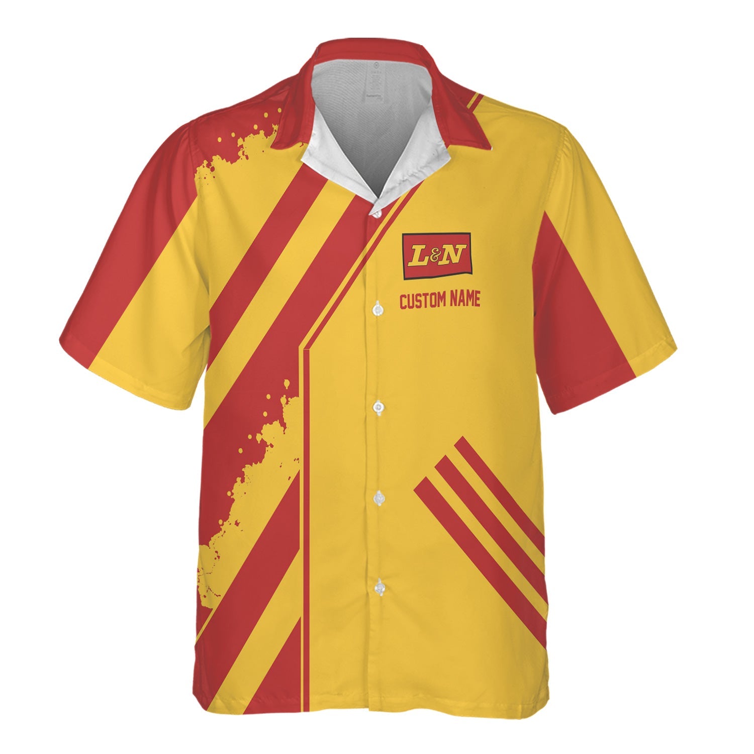 Railspirit Personalized Louisville and Nashville Railroad Hawaiian Shirt Locomotive Design L&N Train Shirt for Train Enthusiast