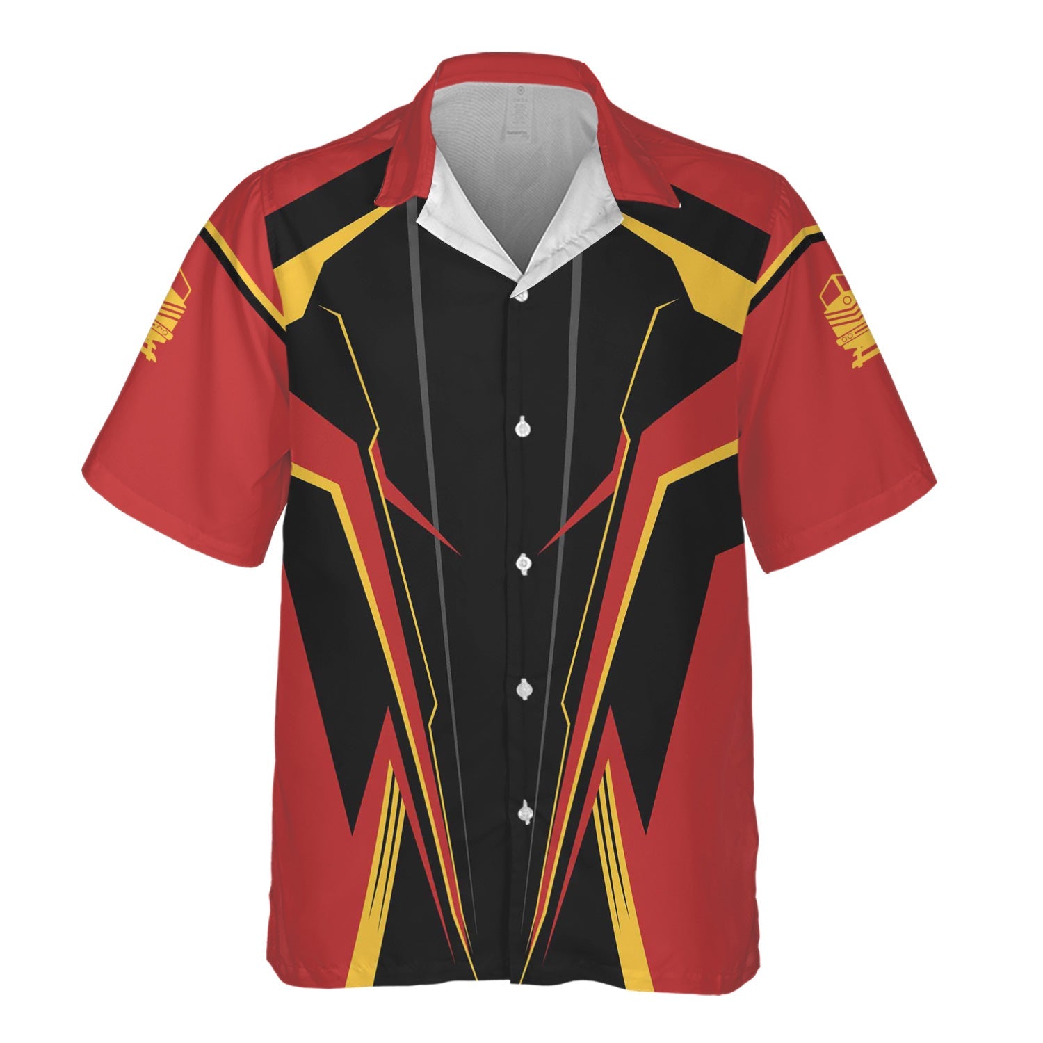 Railspirit Personalized Louisville and Nashville Railroad Hawaiian Shirt Lightning-Edge Design L&N Train Shirt For Railroad Lovers