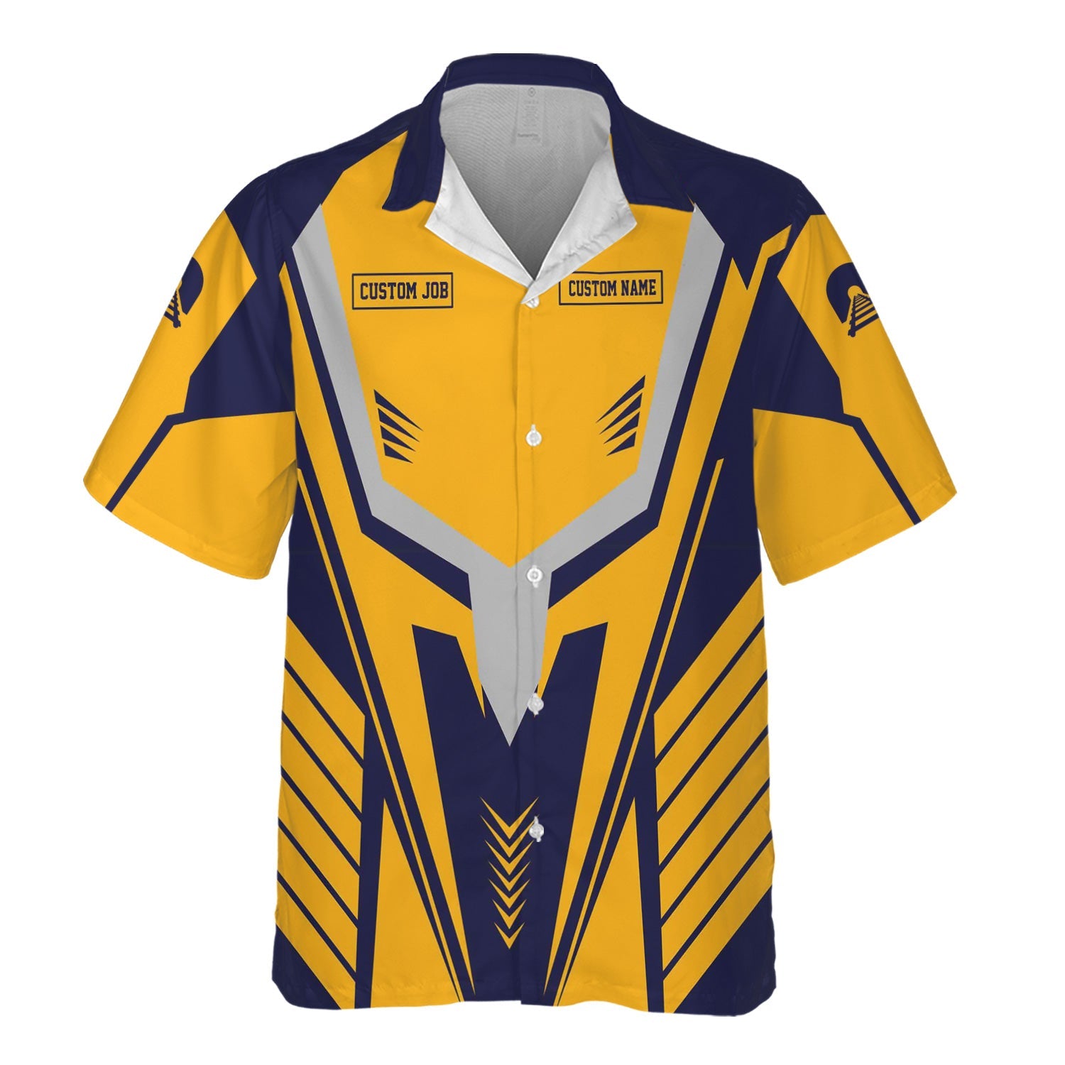 Railspirit Personalized Chesapeake and Ohio Railway Hawaiian Shirt Workwear-Inspired with Custom Position C&O Train Shirt