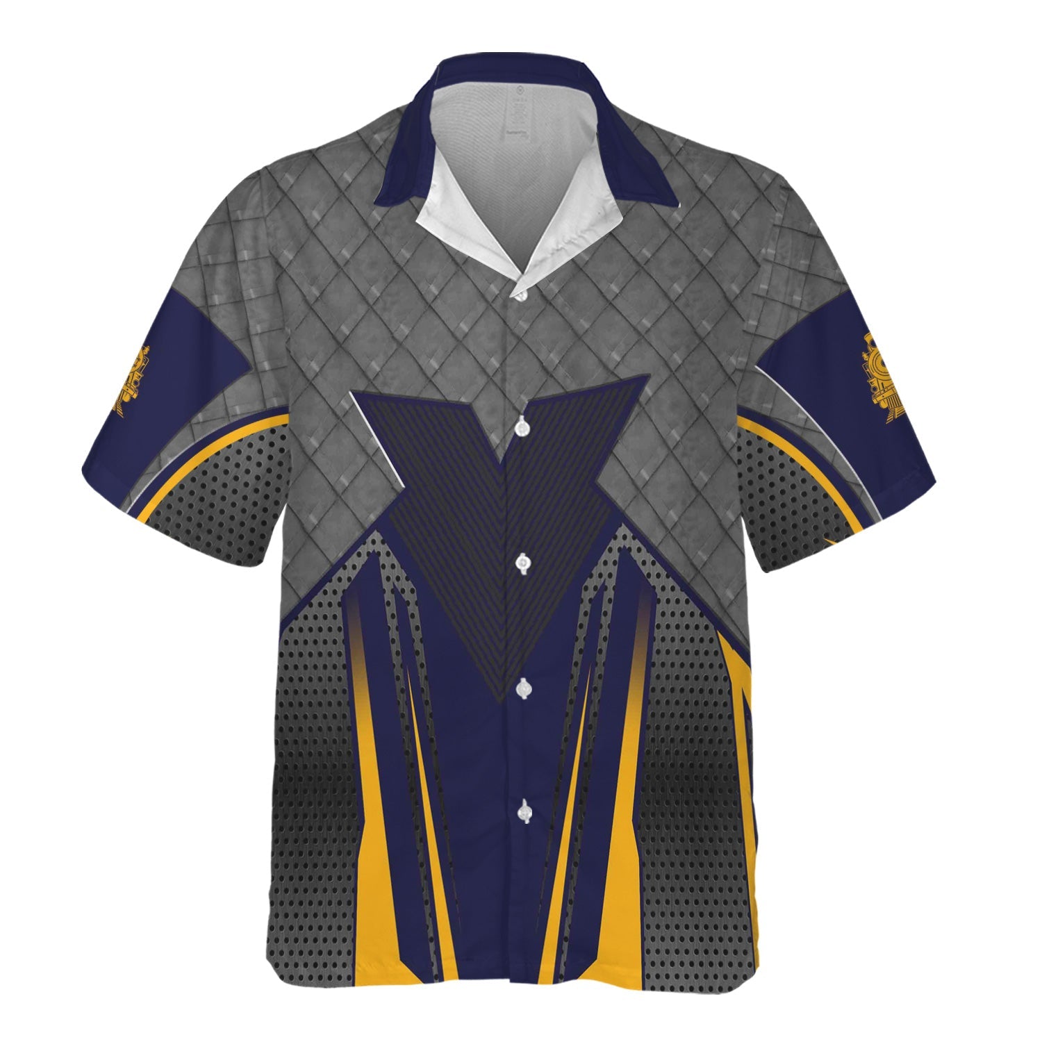 Railspirit Personalized Chesapeake and Ohio Railway Hawaiian Shirt Rugged Steel Vibes C&O Train Shirt All Over Print