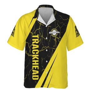 Railspirit Personalized Clinchfield Railroad Hawaiian Shirt Crackle Texture Style Shirt For Trackhead