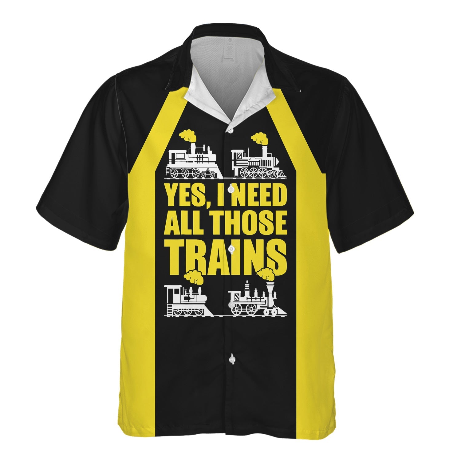 Railspirit Custom Name Clinchfield Railroad Hawaiian Shirt Yes I Need All Those Train Printed Shirt