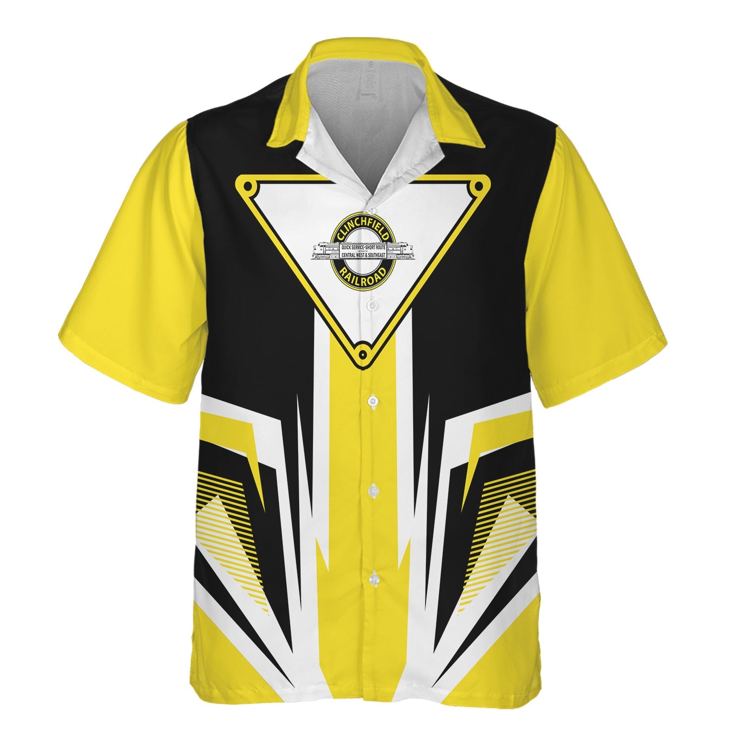 Railspirit Clinchfield Railroad Hawaiian Shirt Bold Graphic Style All Over Printed Shirt