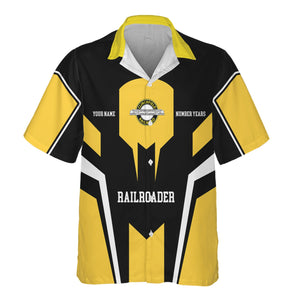 Railspirit Personalized Clinchfield Railroad Hawaiian Shirt Custom Year Railroader Shirt Gift Idea For Train Lover
