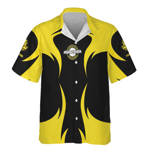 Railspirit Personalized Clinchfield Railroad Hawaiian Shirt Distinctive Flame Style Shirt For Steam Engine Addict