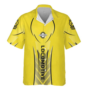 Railspirit Personalized Clinchfield Railroad Hawaiian Shirt Striking Line Style Train Shirt For Locomotive Lovers