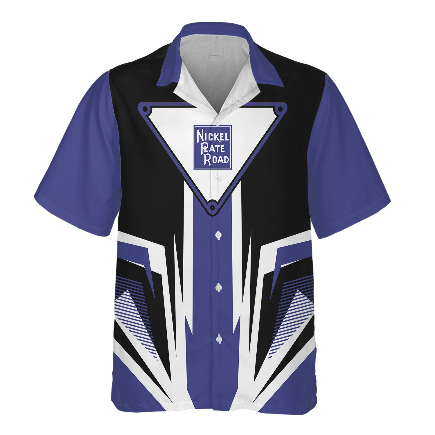 Railspirit New York, Chicago and St. Louis Railroad Hawaiian Shirt Bold Graphic Style Nickel Plate Road All Over Printed Shirt