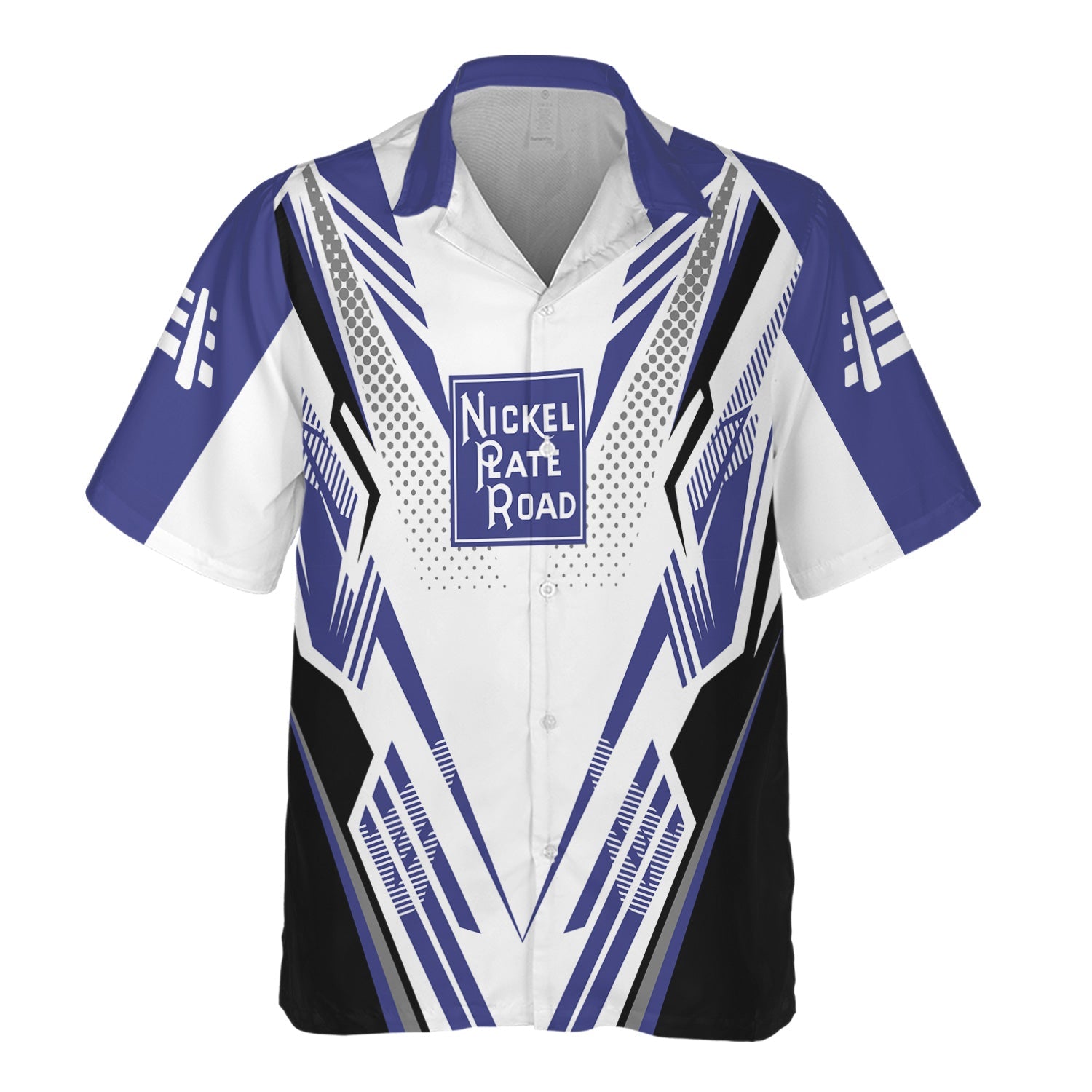 Railspirit Personalized New York, Chicago and St. Louis Railroad Hawaiian Shirt Railroad Tribute Design Nickel Plate Road Train Shirt