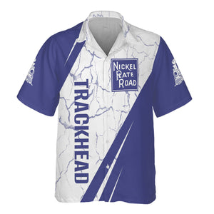 Railspirit Personalized New York, Chicago and St. Louis Railroad Hawaiian Shirt Crackle Texture Style Nickel Plate Road Shirt For Trackhead