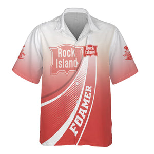 Railspirit Personalized Chicago, Rock Island and Pacific Railroad Hawaiian Shirt Railway-Themed Style Rock Island Railroad Shirt