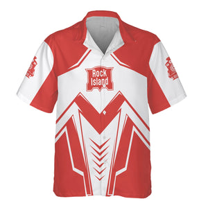 Railspirit Personalized Chicago, Rock Island and Pacific Railroad Hawaiian Shirt Railway Trainspotter Style Rock Island Railroad Shirt