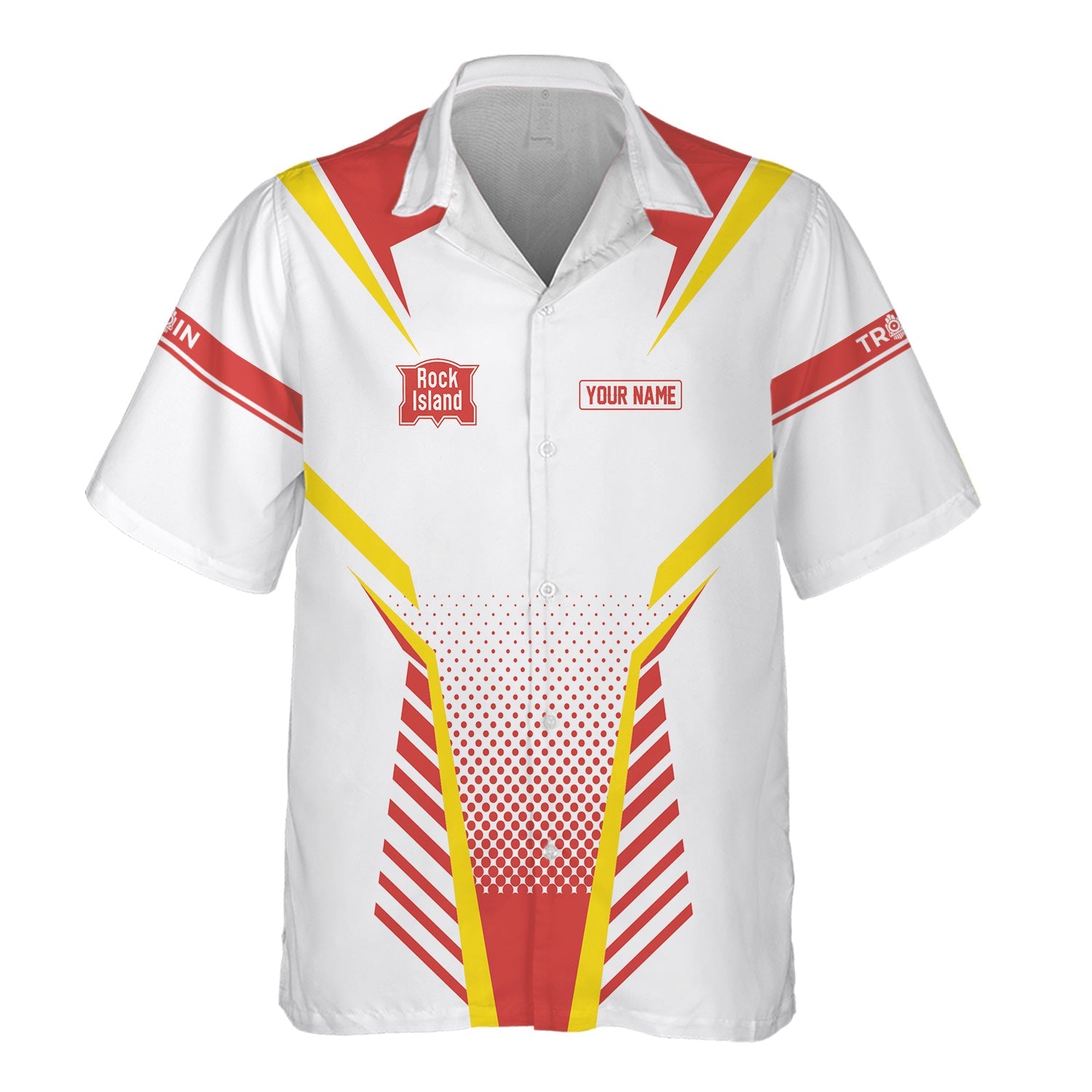 Railspirit Personalized Chicago, Rock Island and Pacific Railroad Hawaiian Shirt Unisex Rock Island Railroad Train Shirt All Over Print