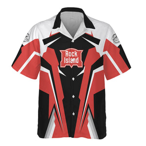 Personalized Chicago, Rock Island and Pacific Railroad Hawaiian Shirt Rock Island Railroad Strong Line Style Train Shirt