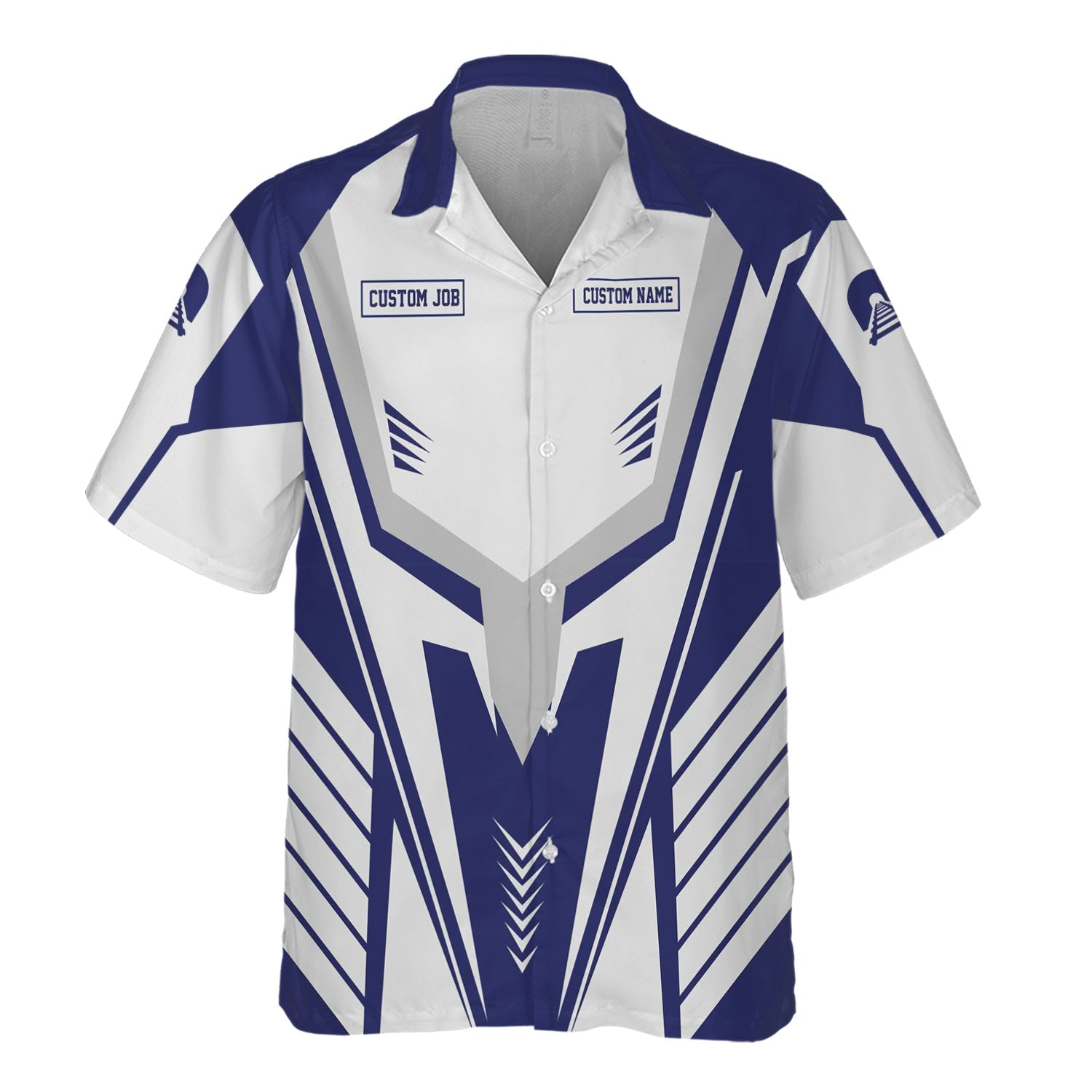 Railspirit Personalized B&O Great States Railroad Hawaiian Shirt Workwear-Inspired with Custom Position Train Shirt