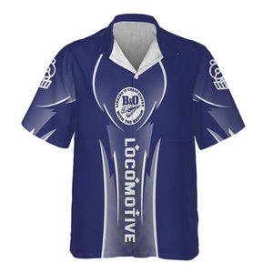 Railspirit Personalized B&O Great States Railroad Hawaiian Shirt Striking Line Style Train Shirt For Locomotive Lovers