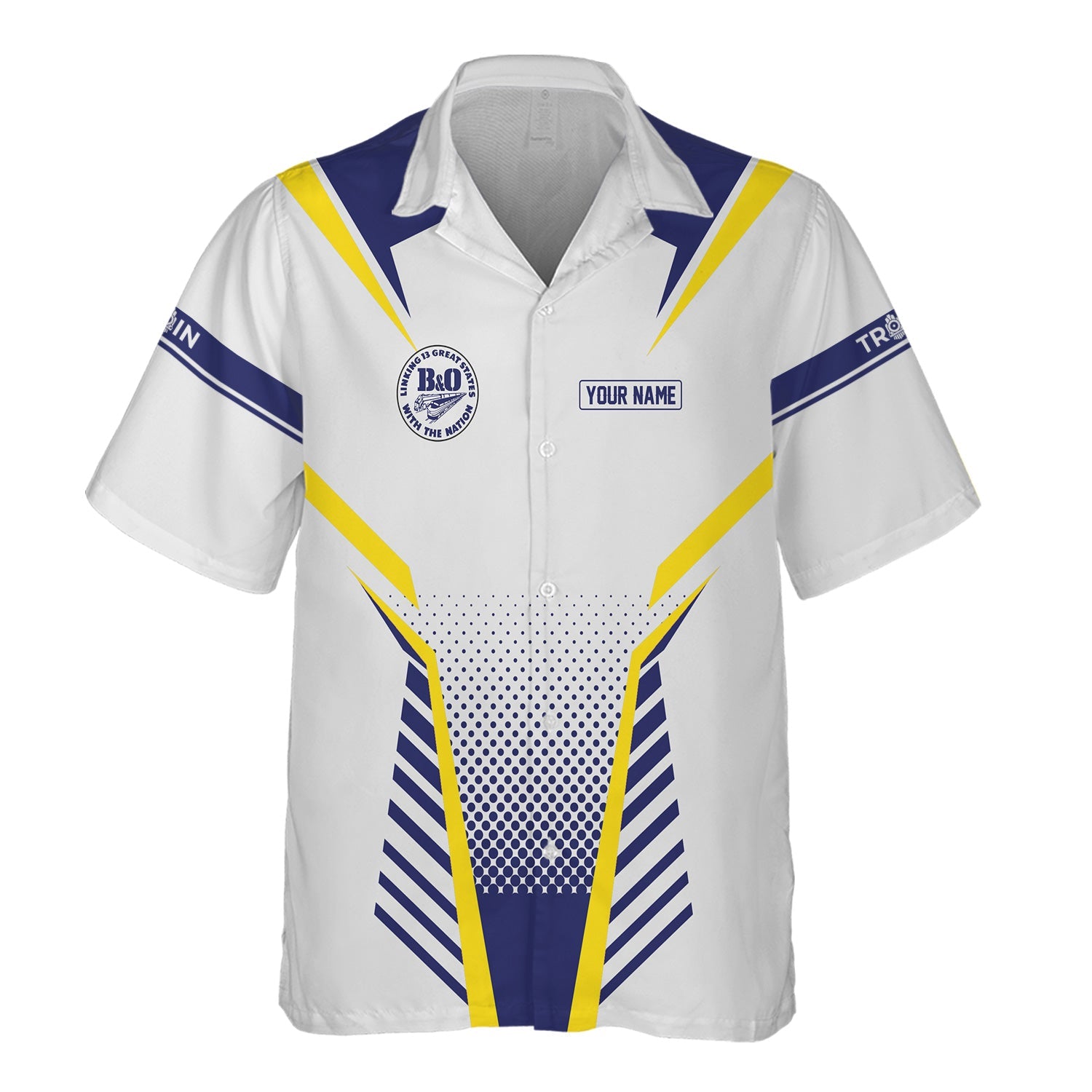 Railspirit Personalized B&O Great States Railroad Hawaiian Shirt Unisex Train Shirt All Over Print