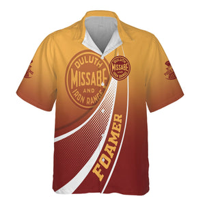Railspirit Personalized Duluth, Missabe, & Iron Range Railroad Hawaiian Shirt Railway-Themed Style Shirt Gift Idea For Trainspotter