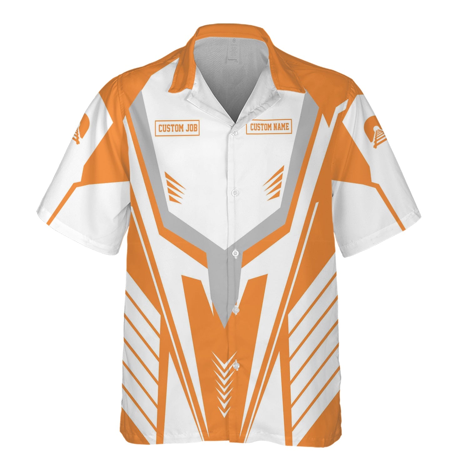 Railspirit Personalized BNSF Railway Hawaiian Shirt Workwear-Inspired with Custom Position Train Shirt