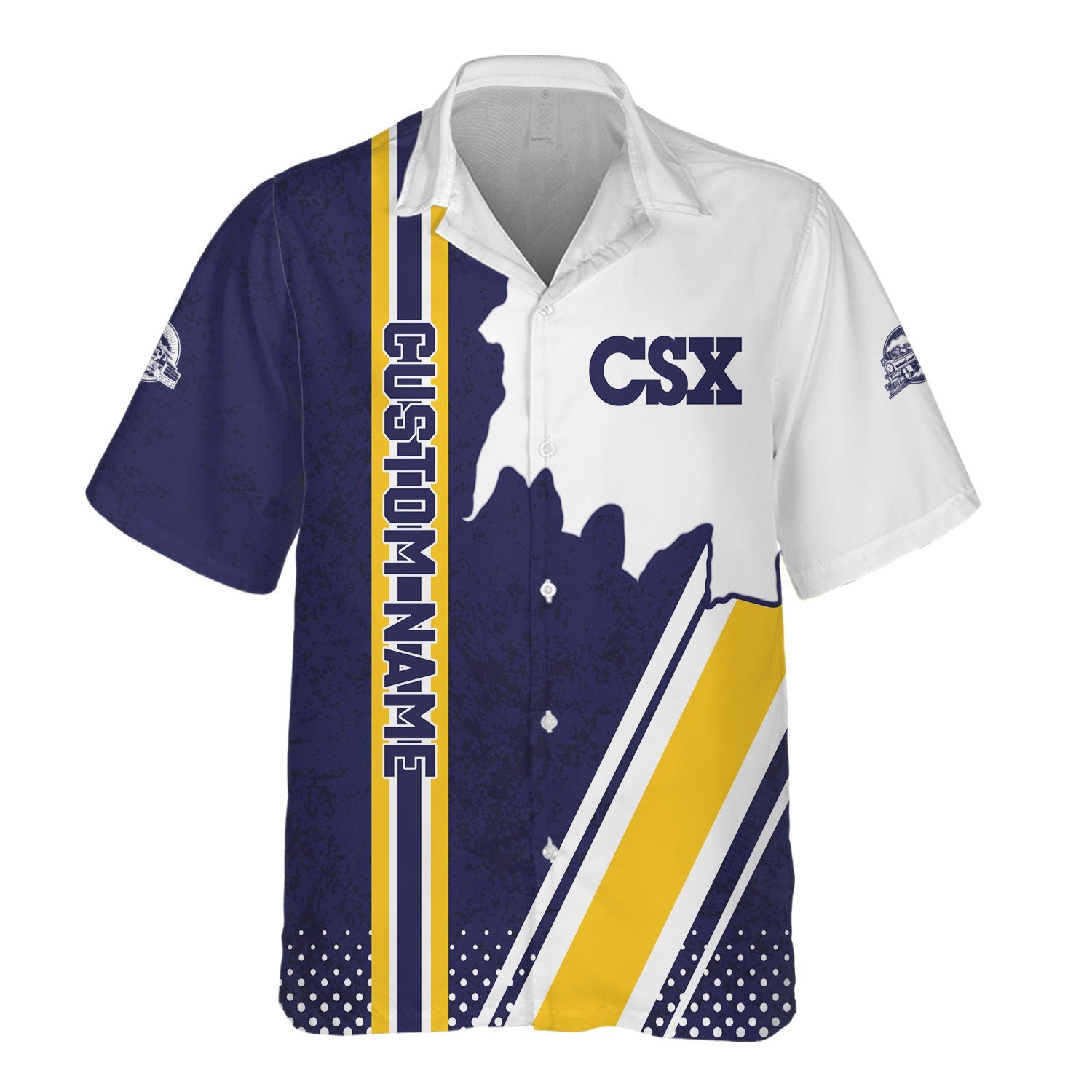 Railspirit Personalized CSX Transportation Railroad Hawaiian Shirt All Over Printed Unisex Shirt