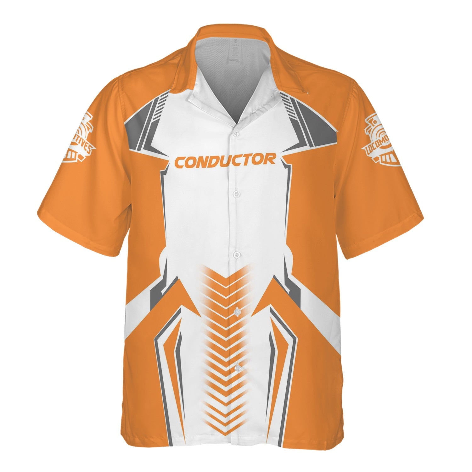 Railspirit Personalized BNSF Railway Hawaiian Shirt Standout Style with Custom Position Train Shirt