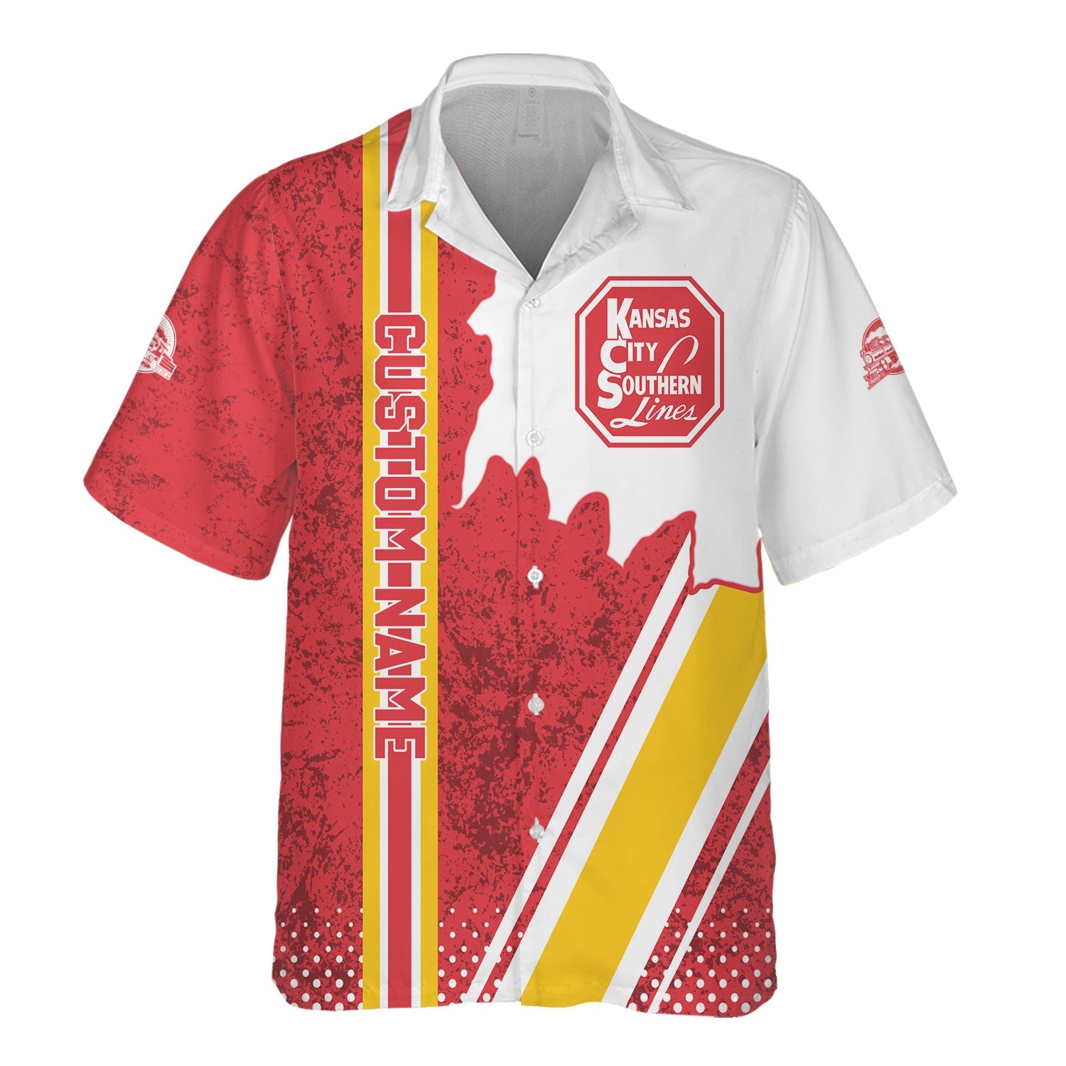 Railspirit Personalized Kansas City Southern Hawaiian Shirt All Over Printed Unisex Shirt