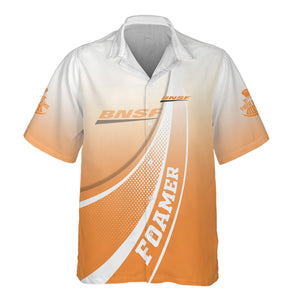 Railspirit Personalized BNSF Railway Hawaiian Shirt Railway-Themed Style Shirt Gift Idea For Trainspotter