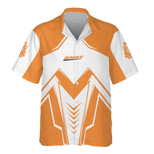 Railspirit Personalized BNSF Railway Hawaiian Shirt Railway Trainspotter Style Shirt Gift Idea For Foamers