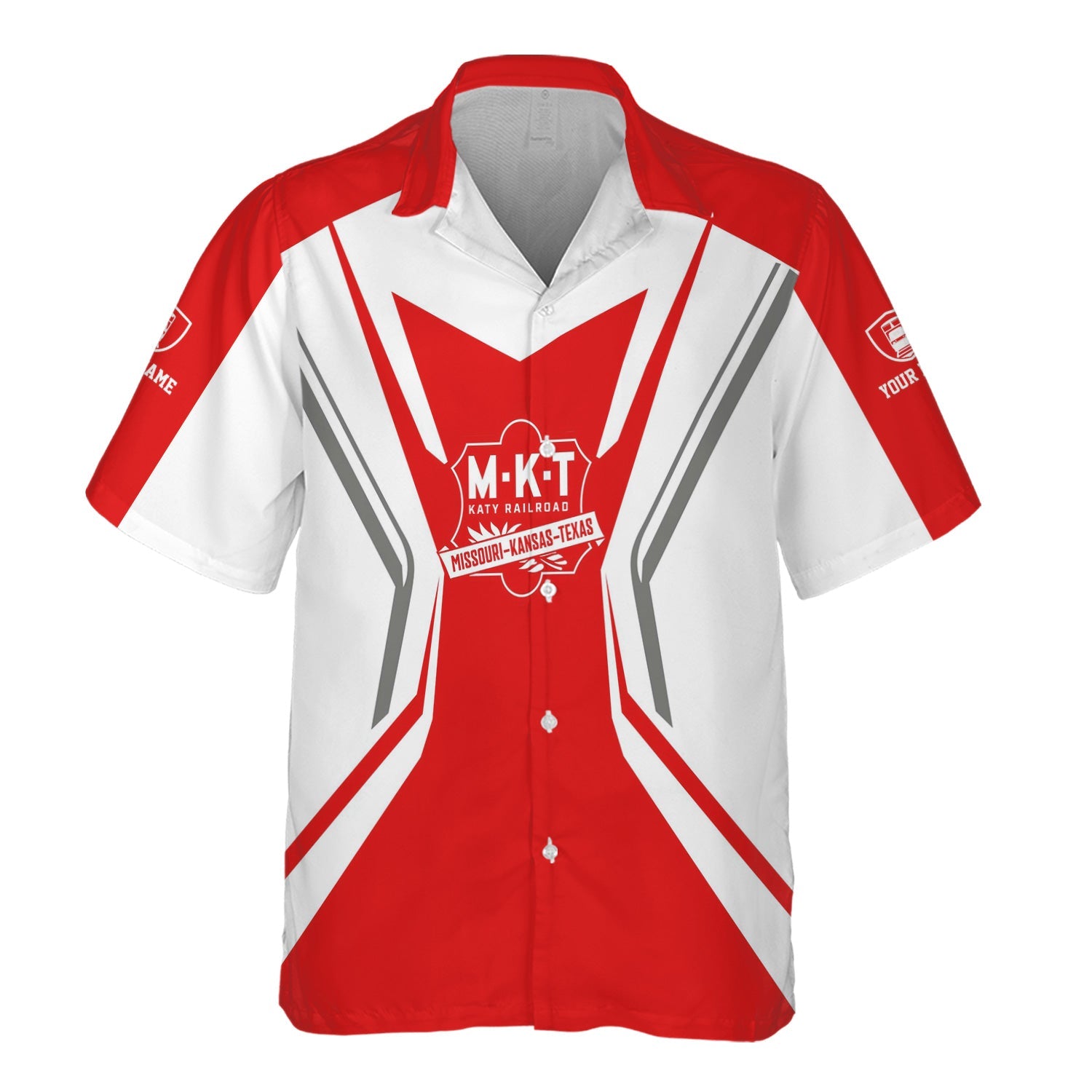 Railspirit Personalized Katy Railroad Hawaiian Shirt Unique Style with Custom Job Train Shirt