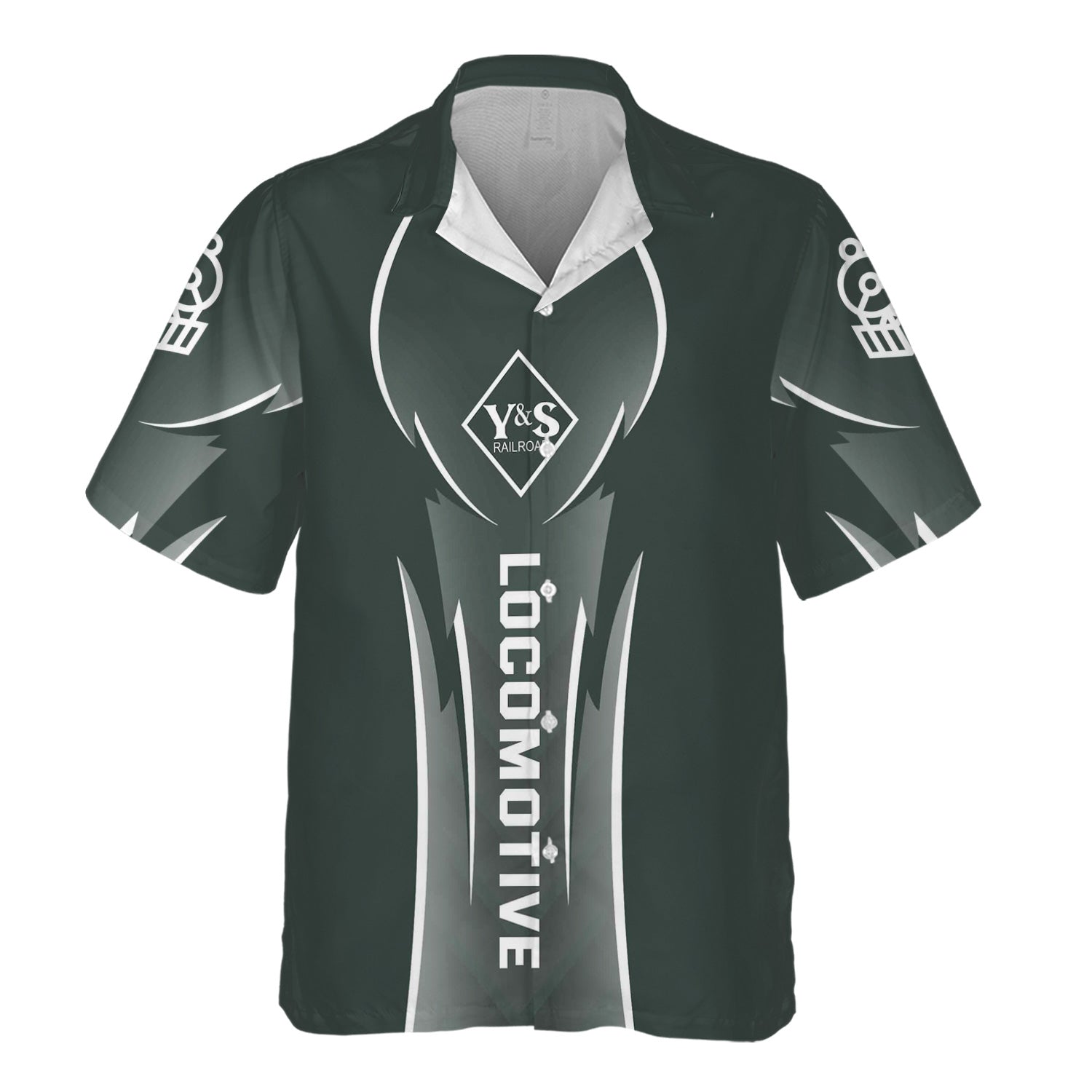 Railspirit Personalized Youngstown & Southern Railroad Hawaiian Shirt Striking Line Style Train Shirt For Locomotive Lovers