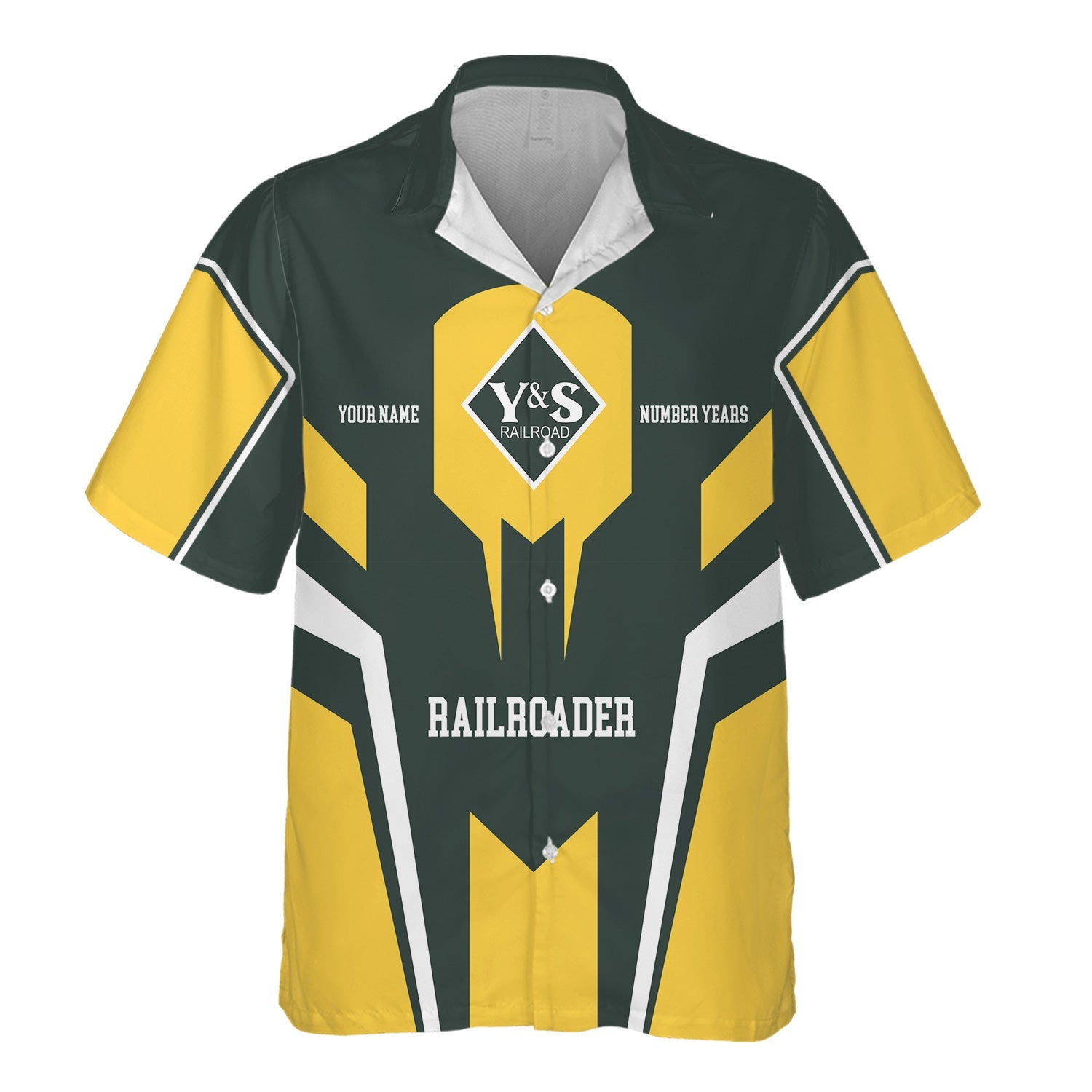 Railspirit Personalized Youngstown & Southern Railroad Hawaiian Shirt Custom Year Railroader Shirt Gift Idea For Train Lover