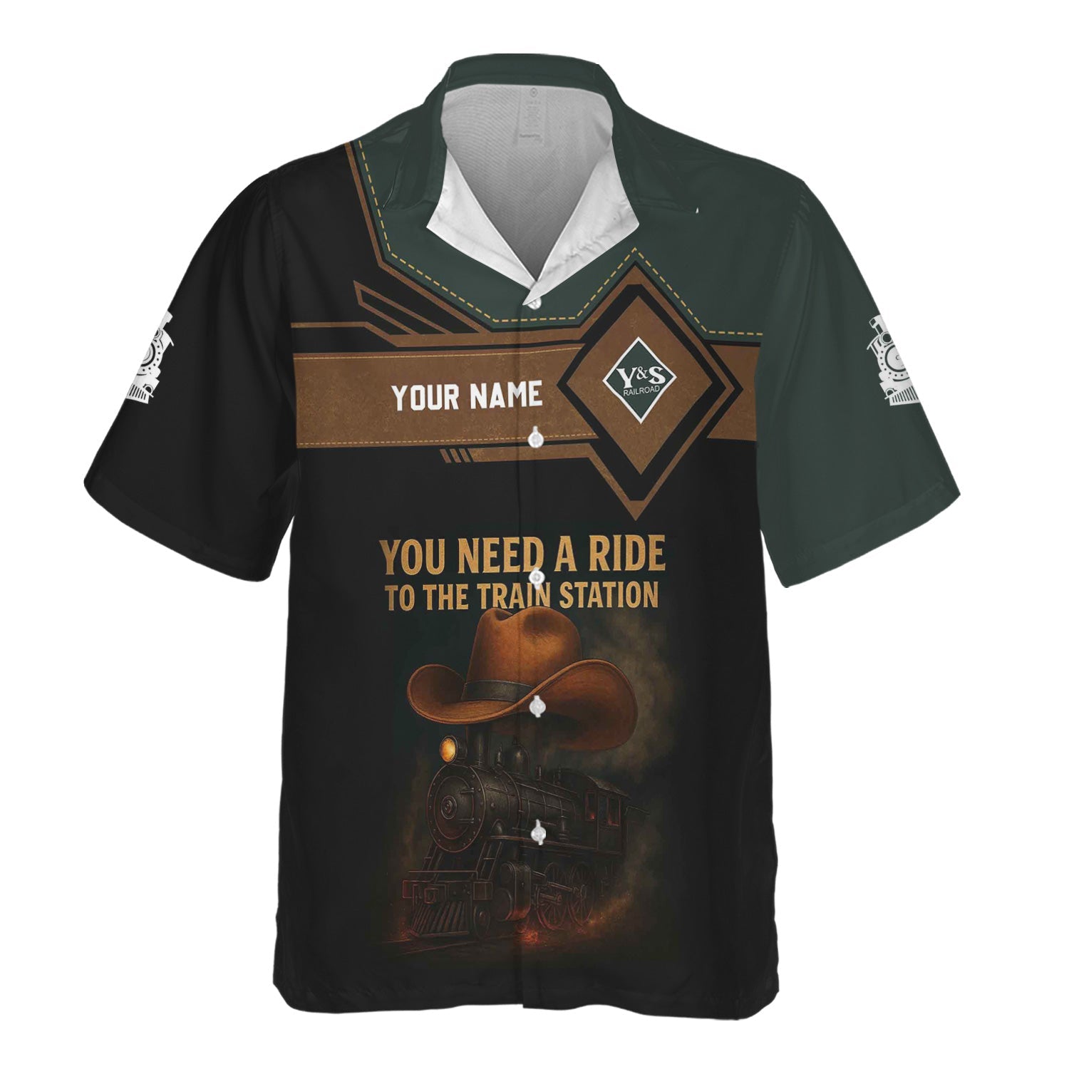 Railspirit Personalized Youngstown & Southern Railroad Hawaiian Shirt You Need A Ride To The Train Station Shirt For Train Lovers