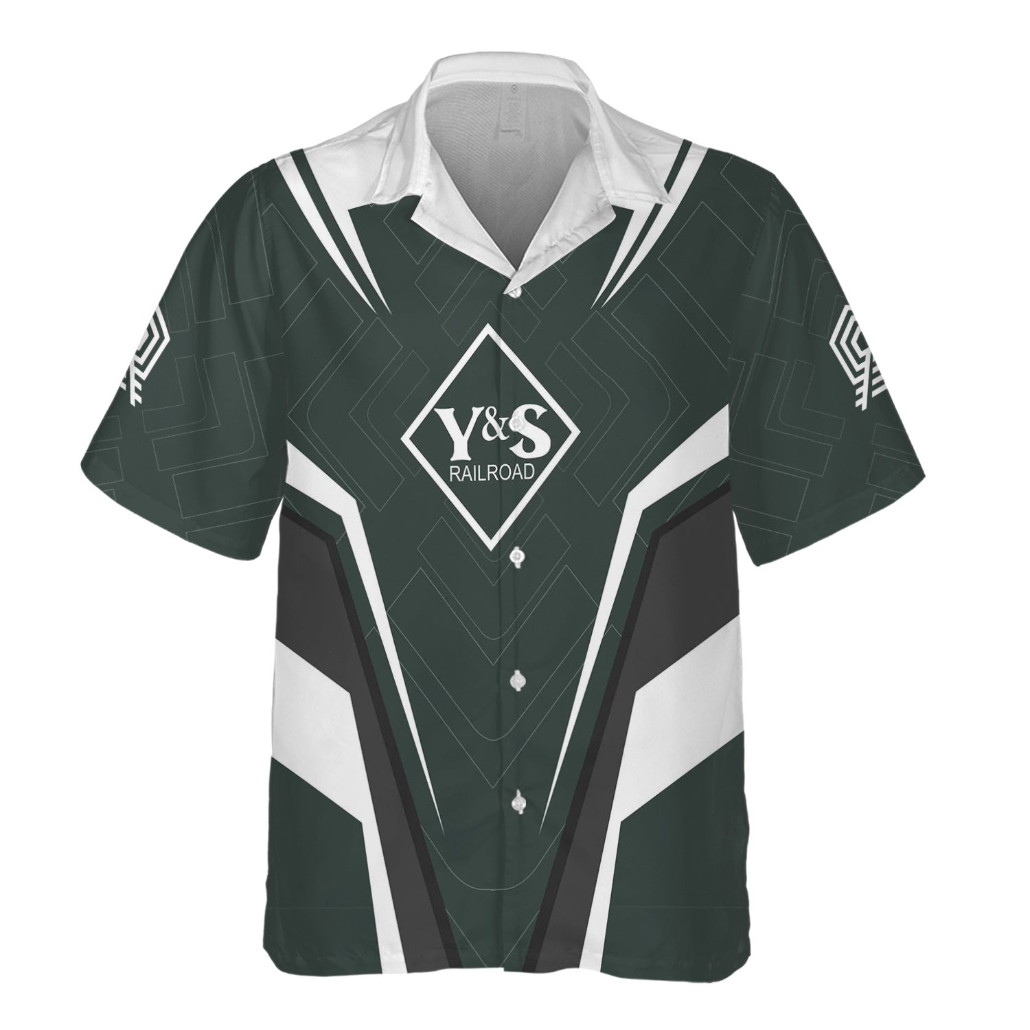 Railspirit Personalized Youngstown & Southern Railroad Hawaiian Shirt Railway Inspired Apparel Train Shirt For Train Lovers